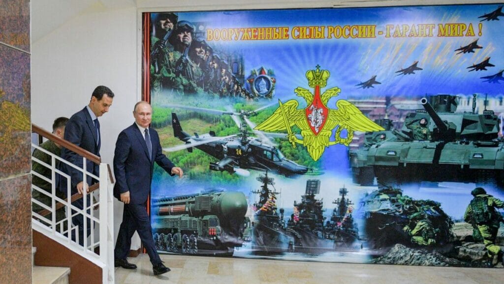 Putin und Assad bei einem Treffen in Damsakus