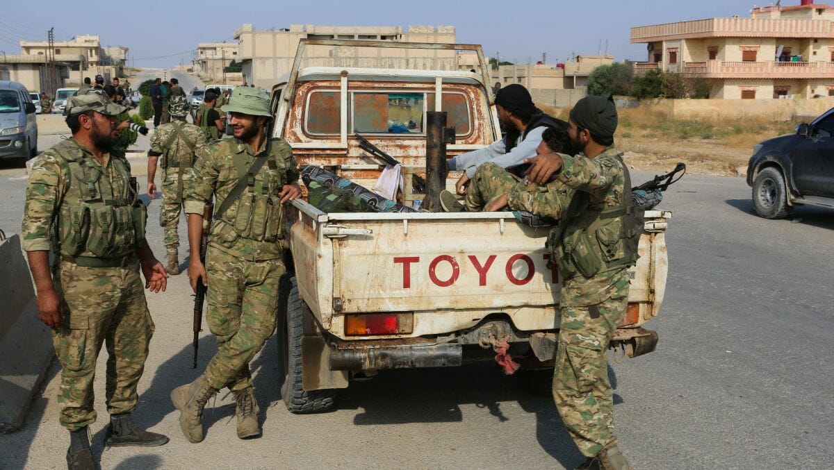 Kämpfer der Syrischen Nationalen Armee in Tal Abyad