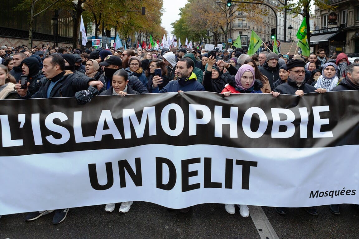 November 2019: Demonstration gegen „Islamophobie“ in Paris. (© imago images/Hans Lucas)