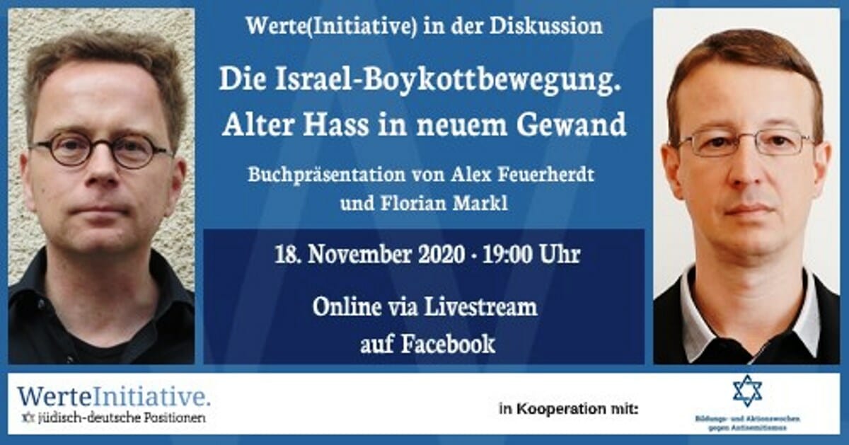 Präsentation des neuen Buches über die Israel-Boykottbewegung. (© Werteinitiative)