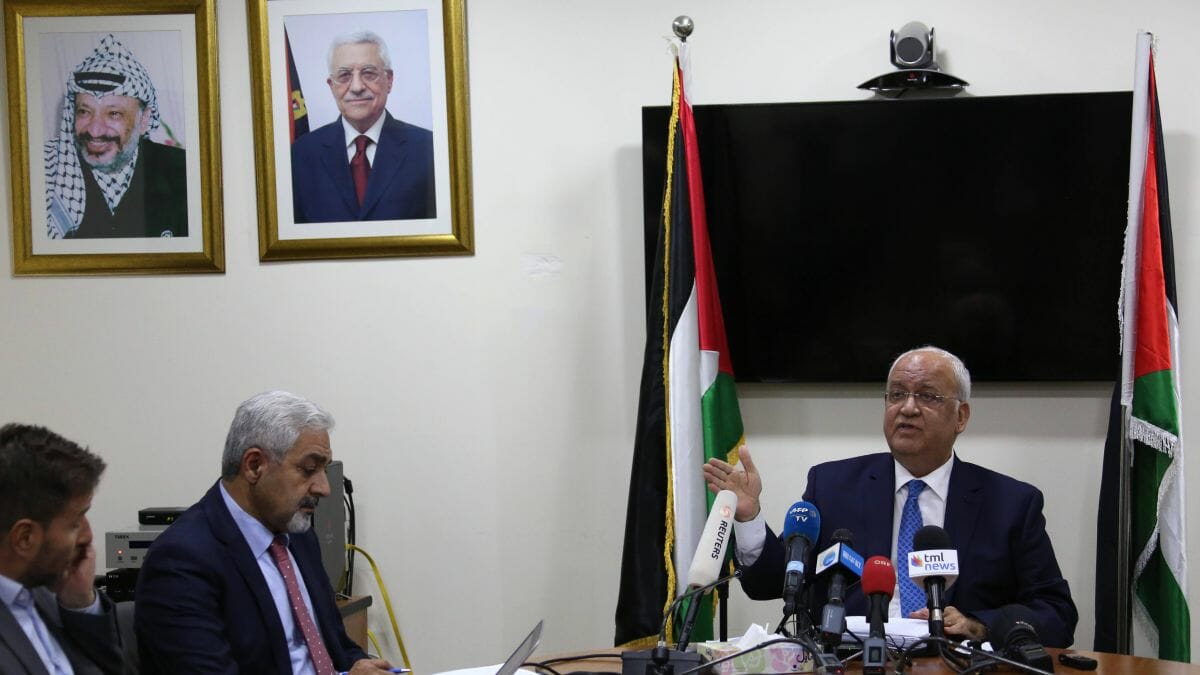 Der palästinensiche Chefunterhänlder Saeb Erekat ist an Corona verstorben