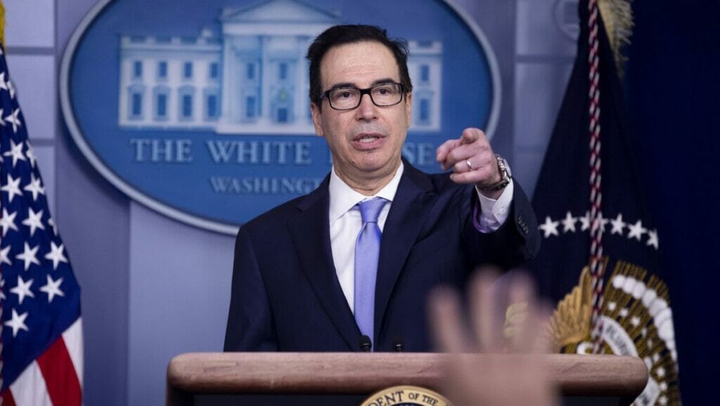 US-Finanzminister Steven T. Mnuchin erläuterte die Sanktionen gegen libanesische Politiker