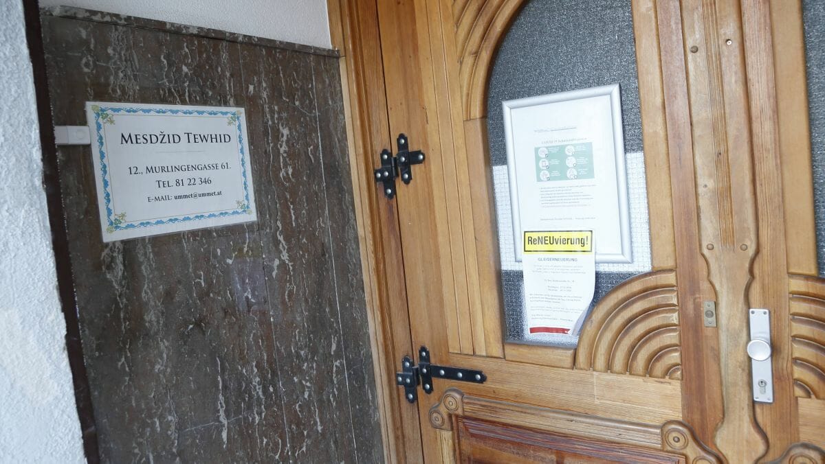 Eine der beiden geschlossenen Einrichtungen: Die Tewhid-Moschee in Wien-Meidling