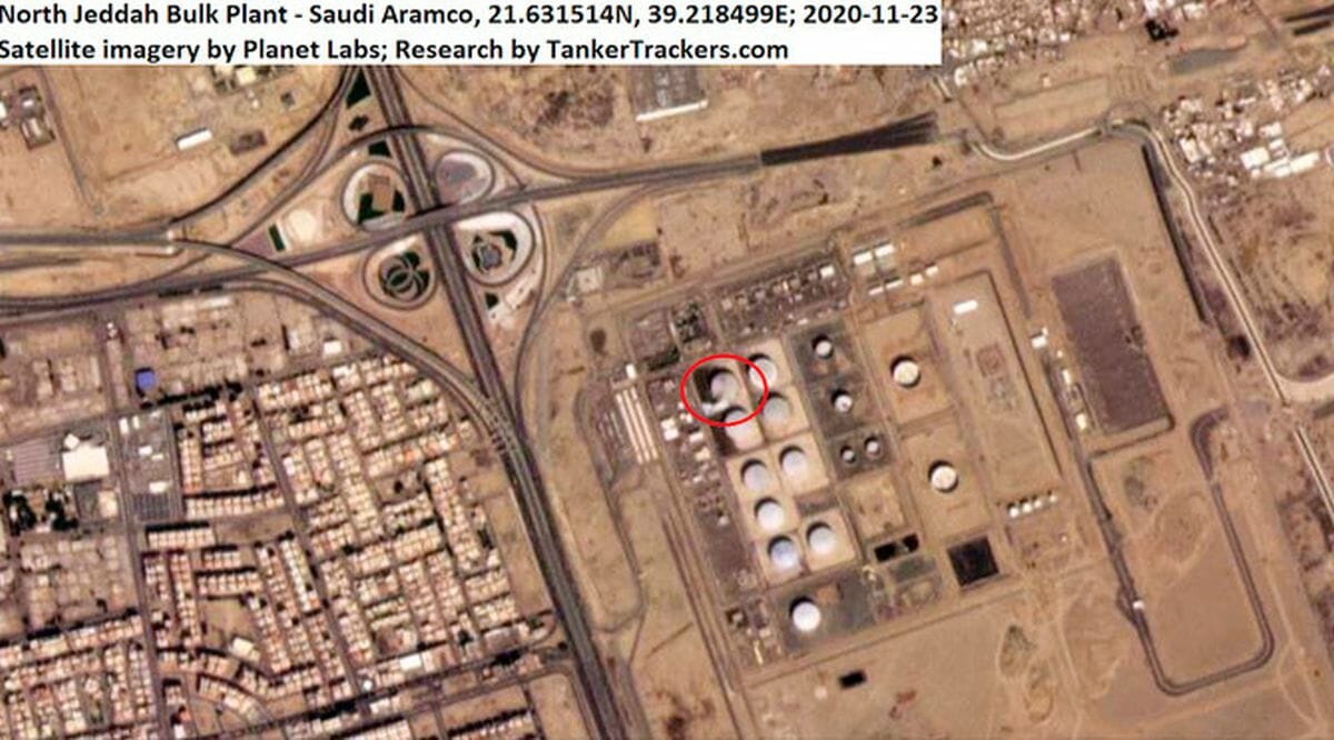 Die von Huthi-Milizen angegriffene Ölanlage in Saudi-Arabien