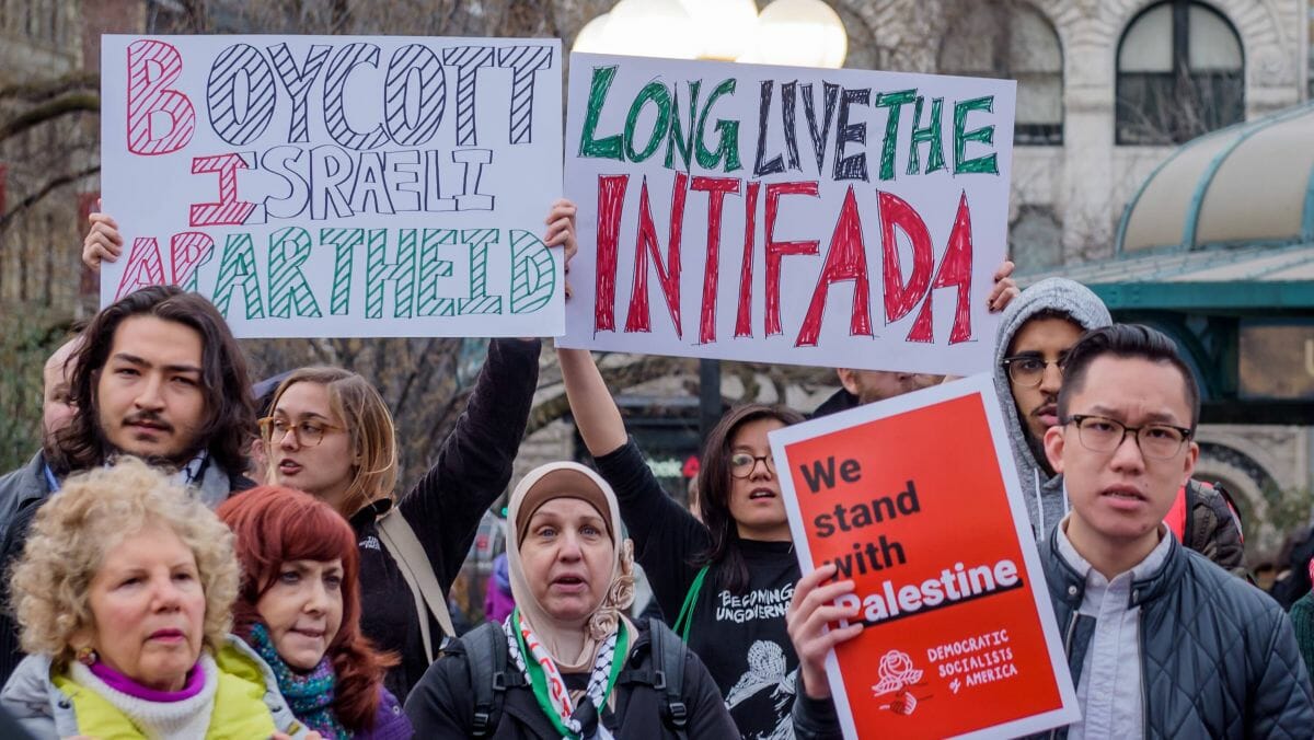 Demonstration der antismeitischen Israelboykott-Bewegung BDS