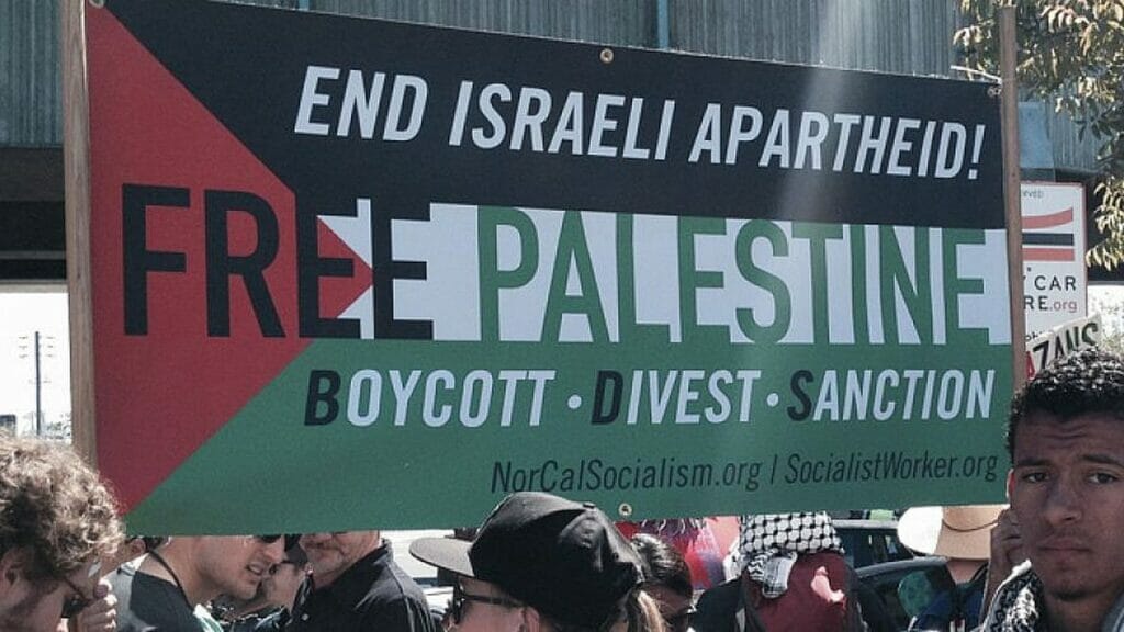 Demonstration der antismeitischen BDS-Bewegung in den USA