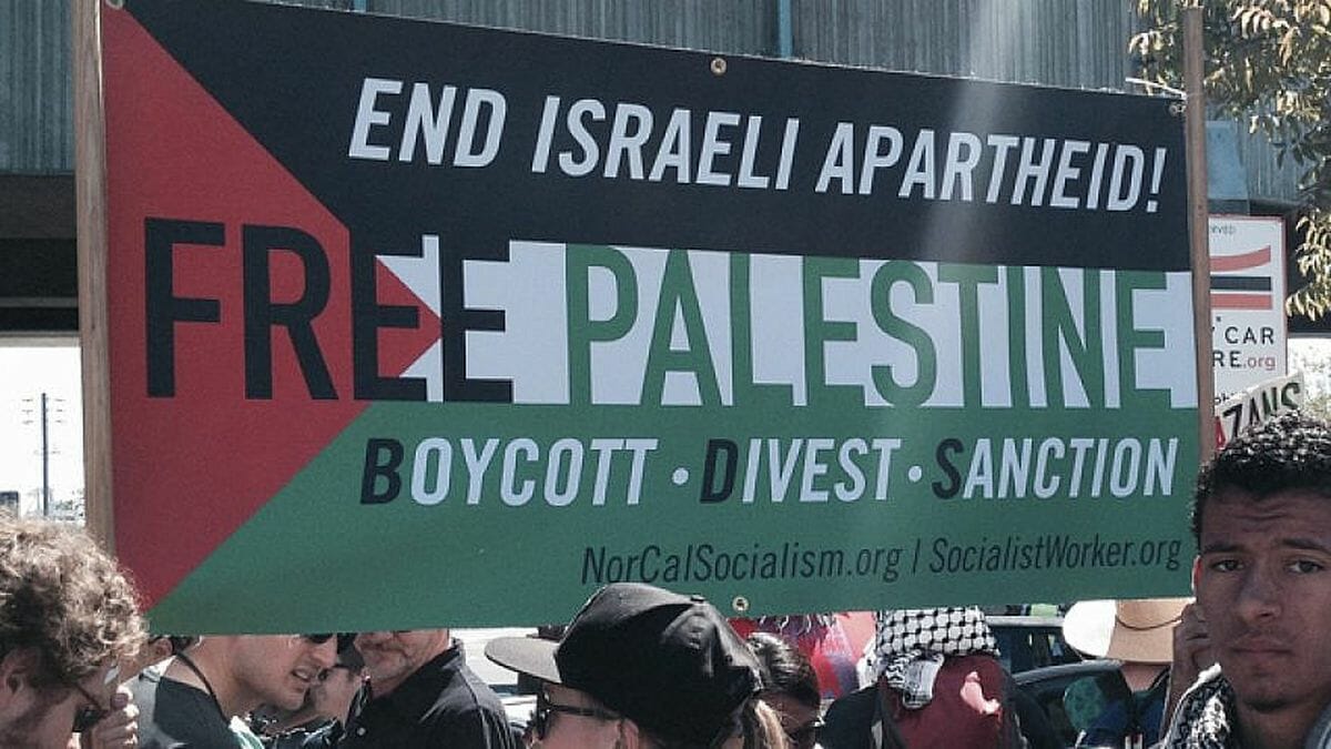Demonstration der antismeitischen BDS-Bewegung in den USA