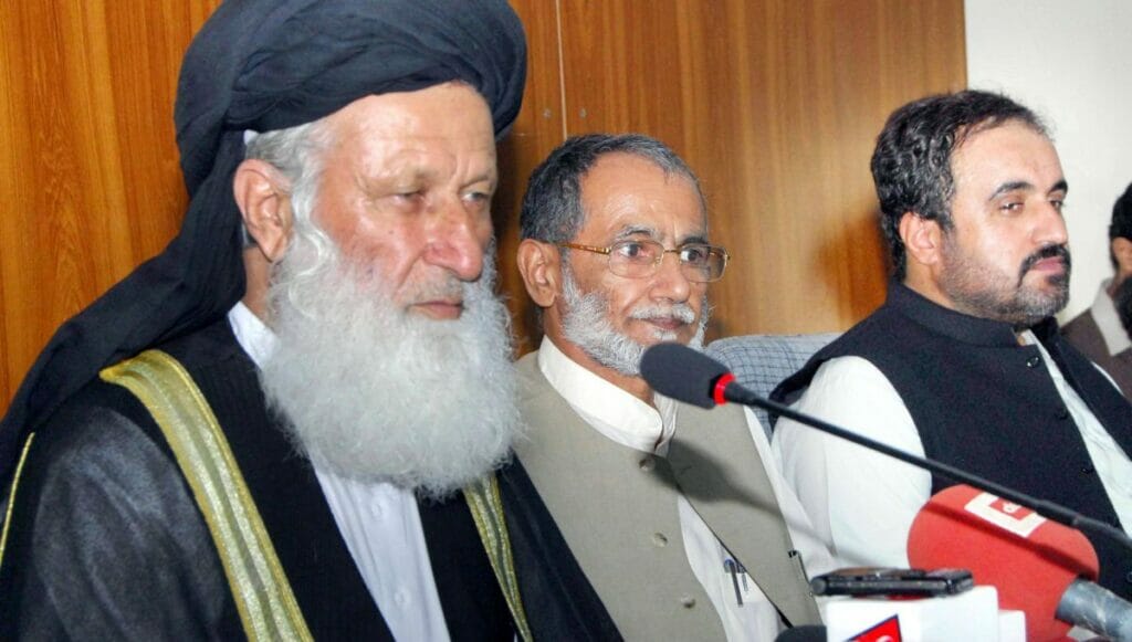 Das Mitglied der pakistanischen Nationalversammlung Maulana Muhammad Khan Sherani