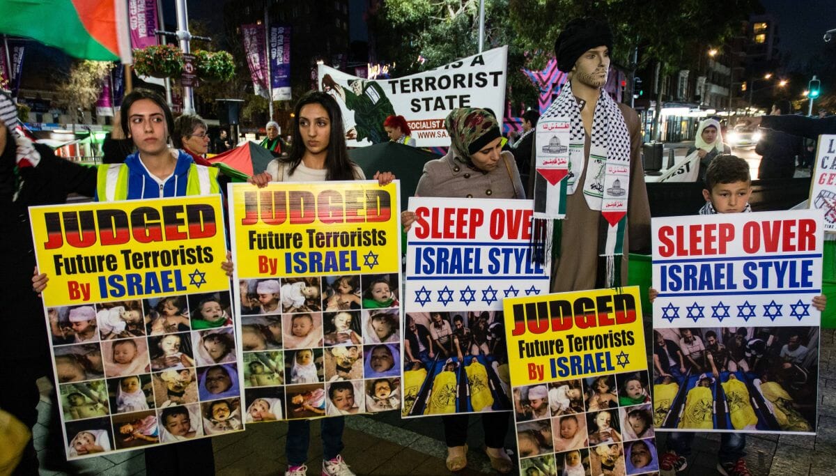 Demonstration der antisemitschen BDS-Bewegung