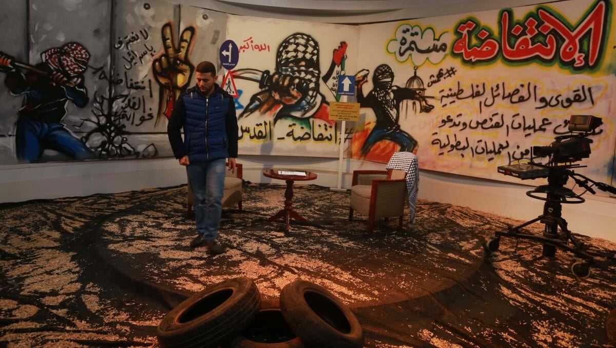 Studio des Fernsehsenders Al Aqsa TV
