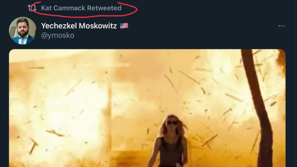 Dieser Tweet soll laut Electronic Intifada ein Aufruf zur Sprenungung des Kapitols sein