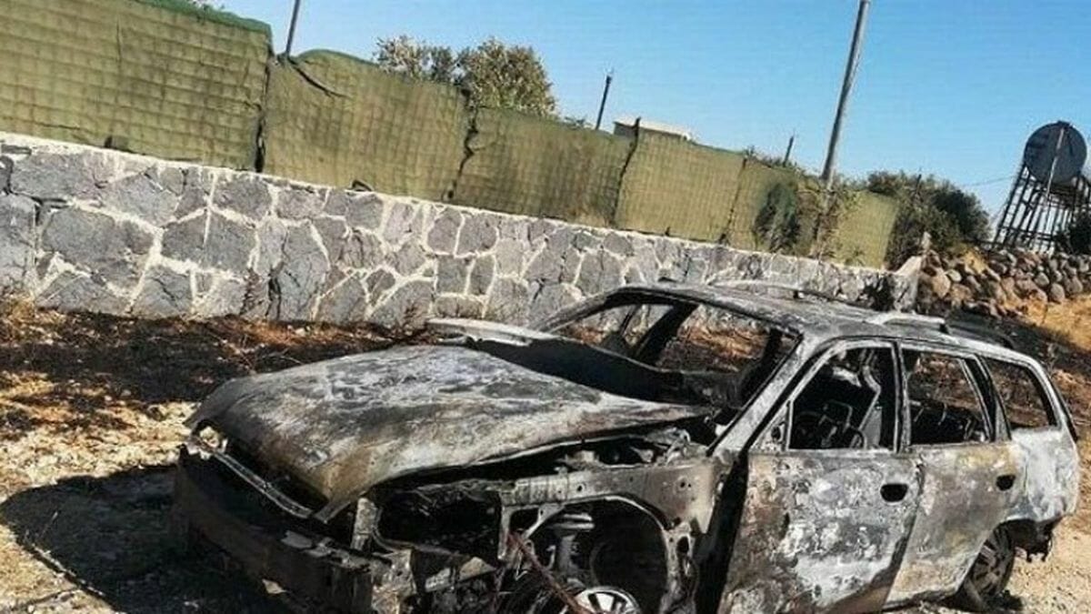 Explsoion eines improvisierten Sprengsatzes des Islamischen Staates in Raqqa