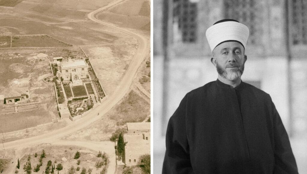 Die Villa des Mufti von Jerusalem im Jahr 1933