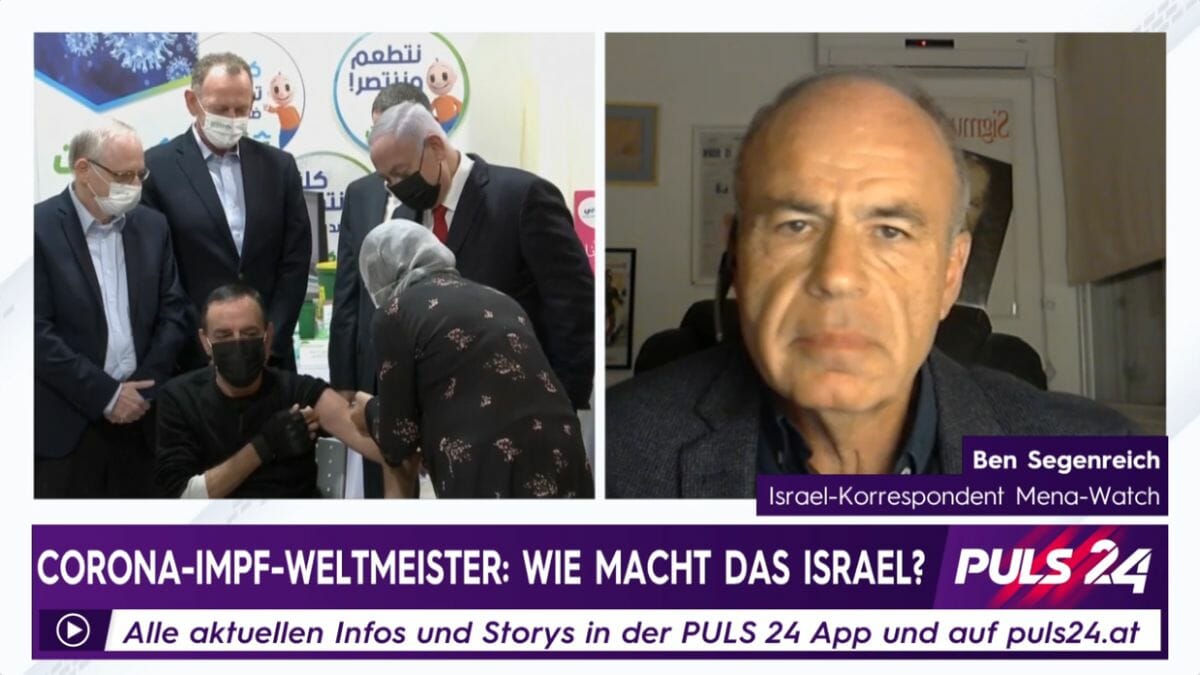 Jabarin Muhammad, der millionste Israeli, der gegen Corona geimpft wurde