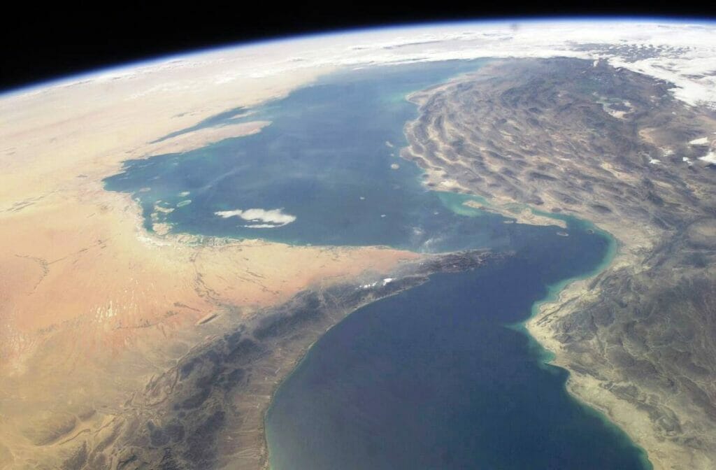 Der Angriff auf das israelische Schiff ereignete sich im Golf von Oman, wo die iranischen Revolutionsgarden schön mehrfach Schiffe attackiert haben. (© imago images/StockTrek Images)