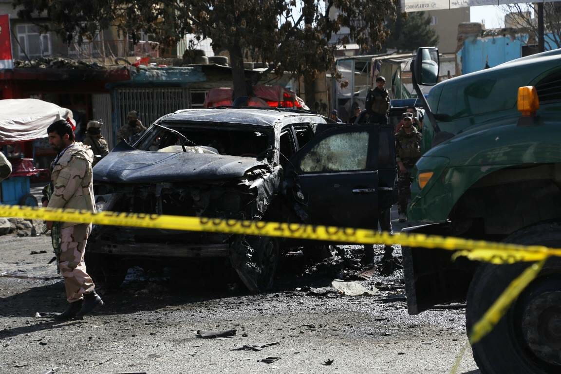 Schauplatz eines Bombenanschlags in Kabul. Die Taliban setzen verstärkt auf Terror gegen Afghanen. (© imago images/Xinhua)