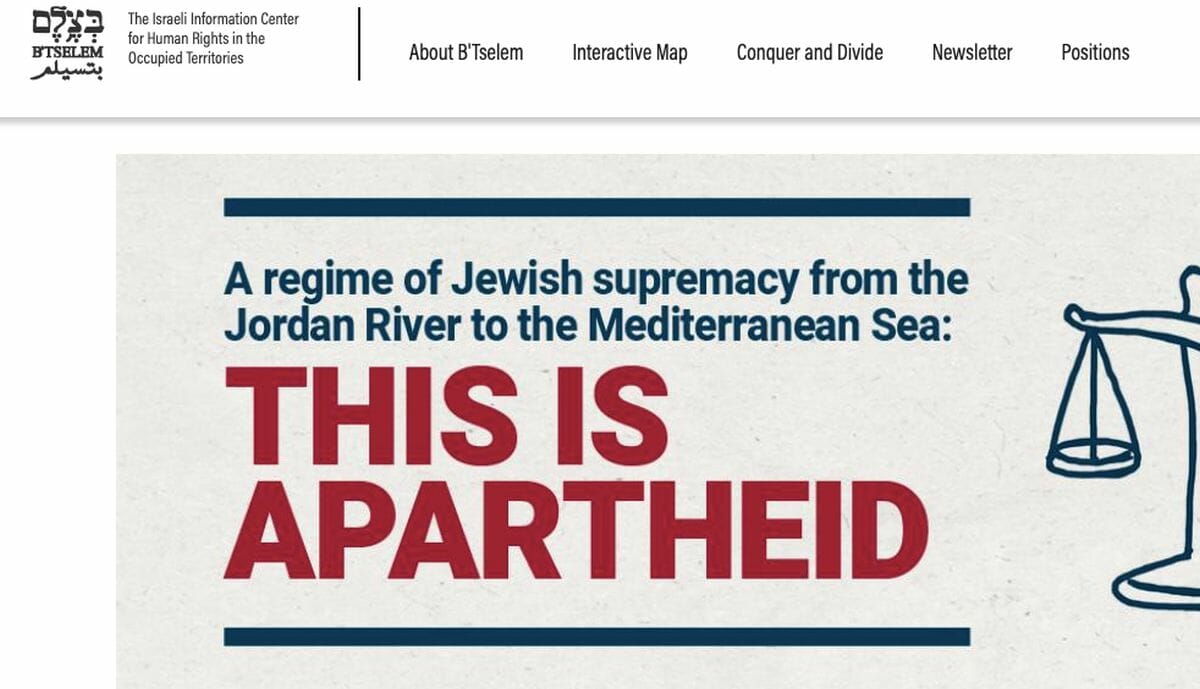Neben „Breaking the Silence“ hat nun auch „B’Tselem“ Israel der Apartheid bezichtigt