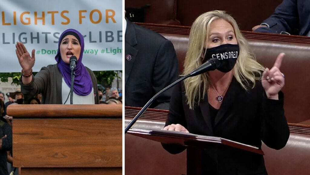 Linke Antisemitin und rechte Antisemitin: Linda Sarsour und Marjorie Taylor Greene