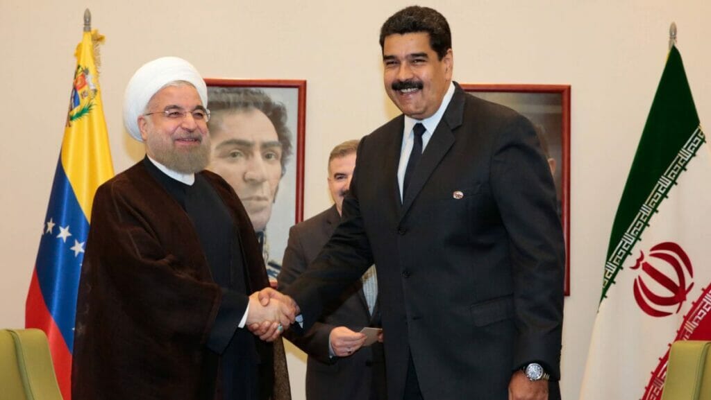 Hassan Rohani mit dem venezolanischen Präsidenten Nicolás Maduro