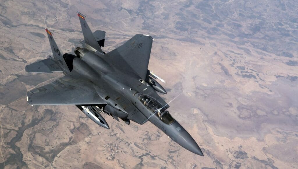 F-15-Kampfflugzeug der US Air Force