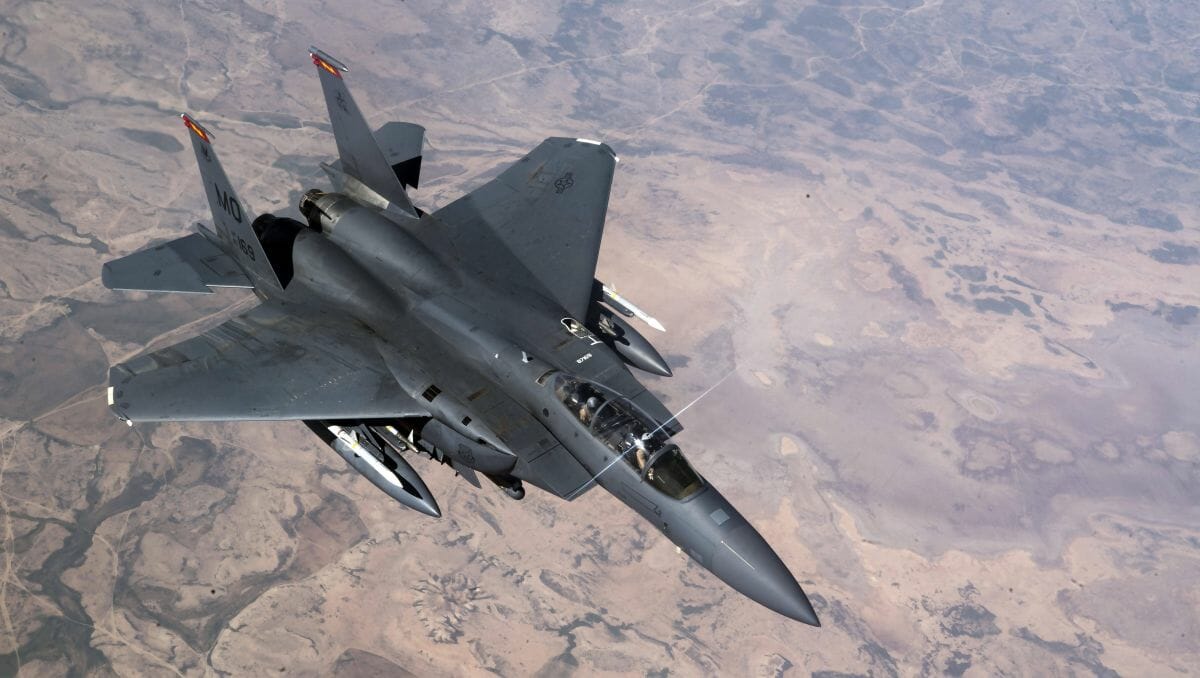 F-15-Kampfflugzeug der US Air Force