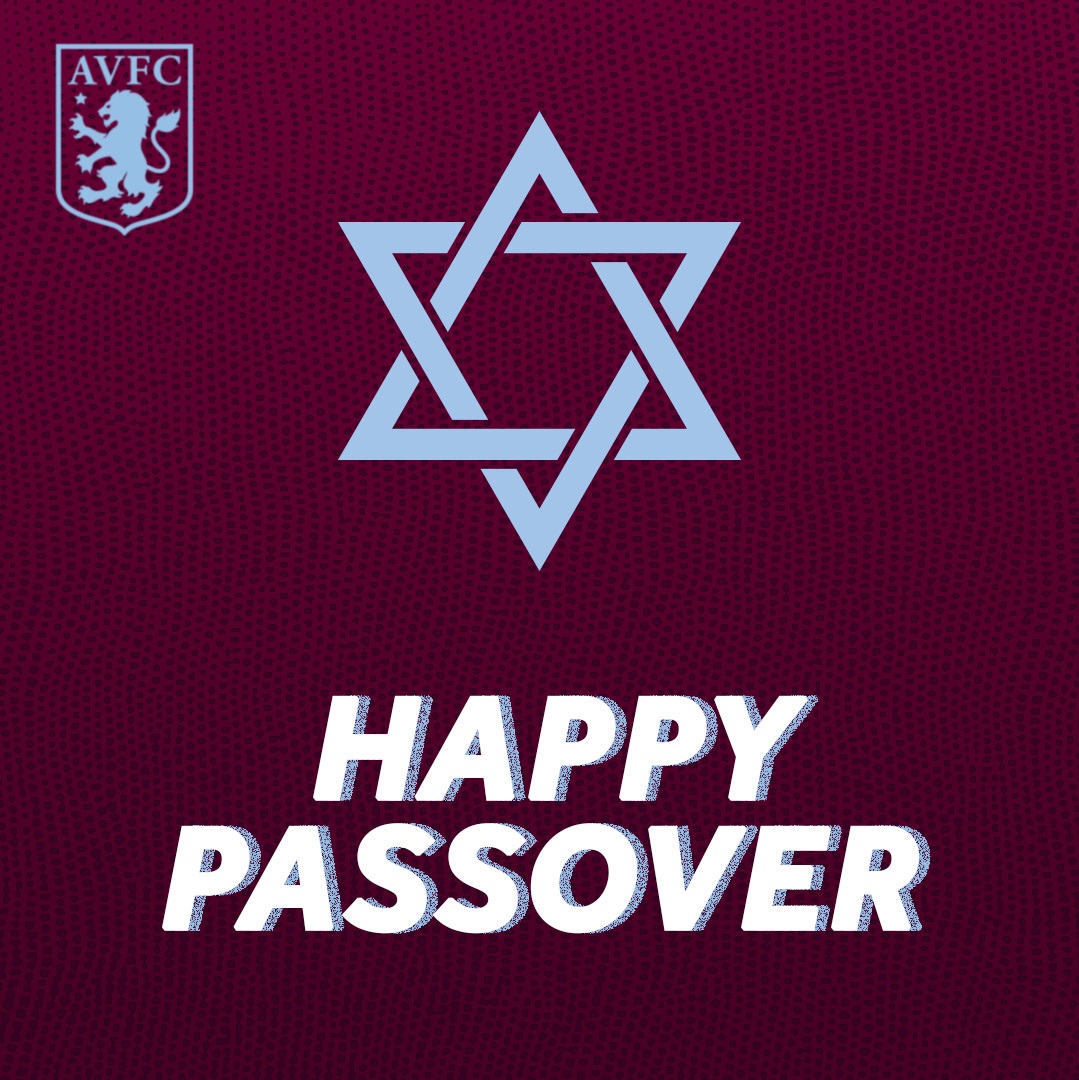 Für diesen Pessach-Glückwunsch erntete der Premier League Klub Aston Villa FC zahlreiche wütende Reaktionen. (Quelle: Aston Villa FC/Facebook)