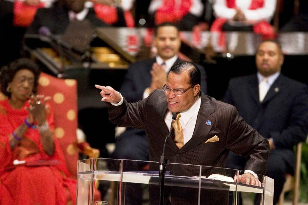 Der antisemitische Führer der Nation of Islam Louis Farrakhan. (© imago images/ZUMA Wire)