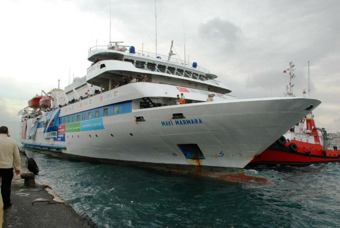 Die Mavi Marmara, mit der 2010 versucht wurde, gewaltsam die israelische Blockade des Gazastreifens zu durchbrechen. (© imago images/Xinhua)