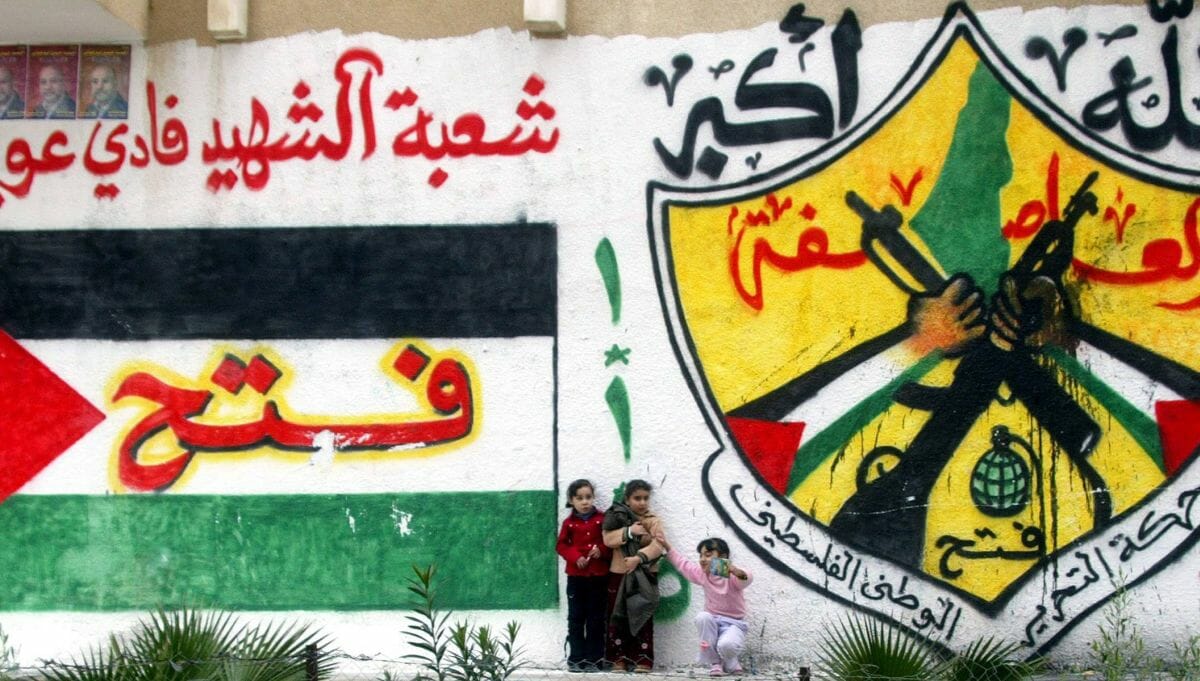 Auch im Logo der Fatah von Mahmud abbas existiert kein Israel