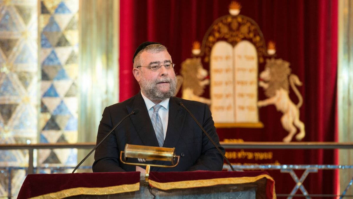 Der Präsident der Konferenz der Europäischen Rabbiner (CER) und Oberrabbiner von Moskau, Pinchas Goldschmidt