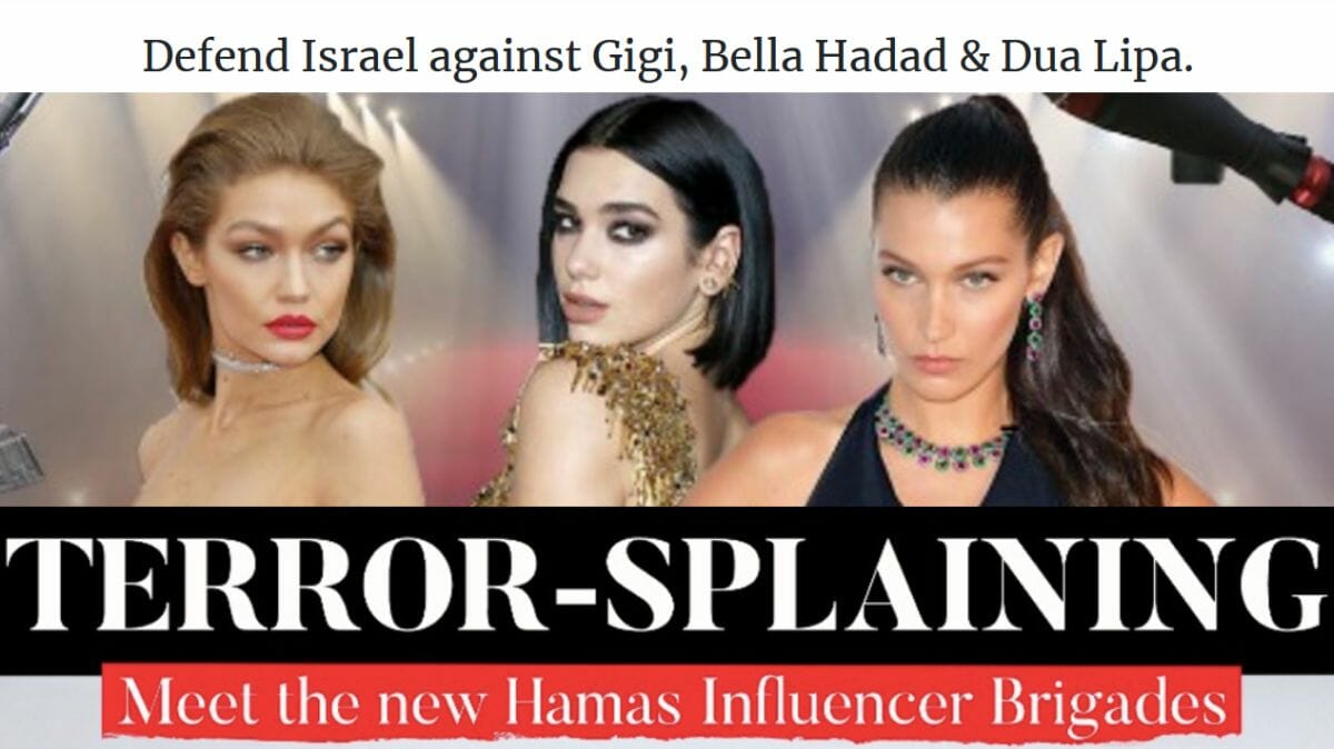 Celebreties gegen Israel