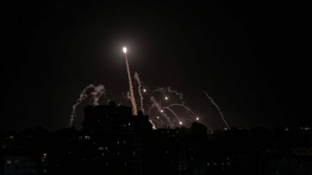 Israels Iron Dome fängte eine Rakete aus dem Gaza-Streifen ab
