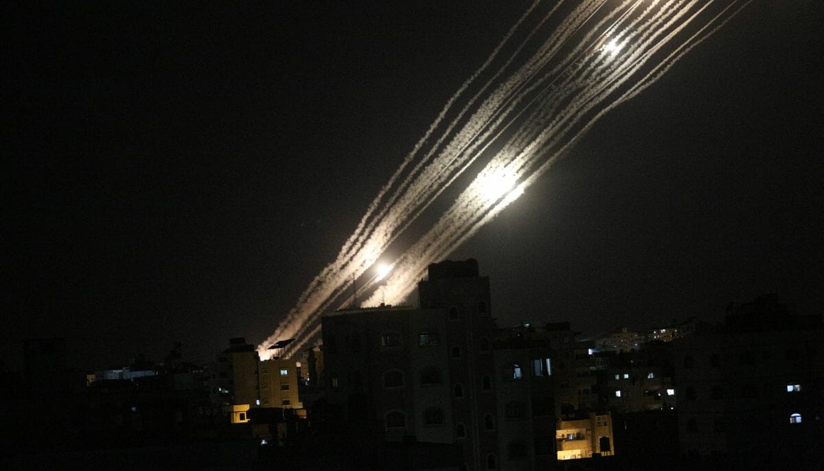 Raketensalve aus Gaza auf Israel