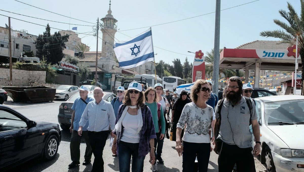 Jüdsiche Aktivisten in Shekih Jarrah am Tag des MAssakers vom 13. April 1948