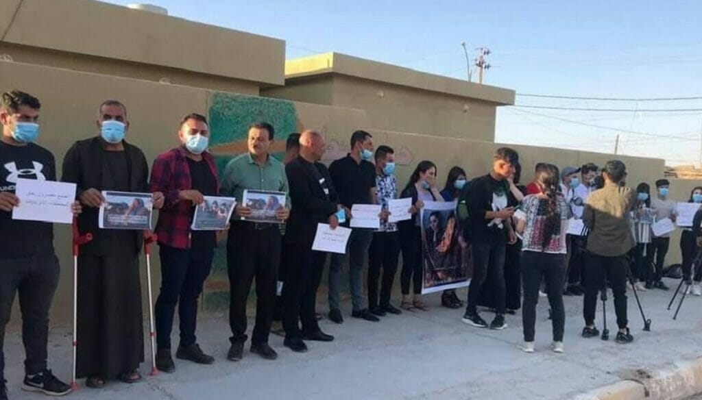 Demonstration für die Rückholung immer noch vermisster Jesiden im Irak