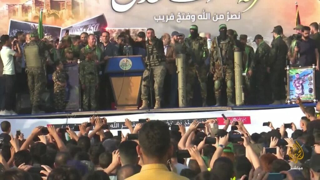 Hamaskundgebung zu ehren der "Märtyrer" im Gazastreifen