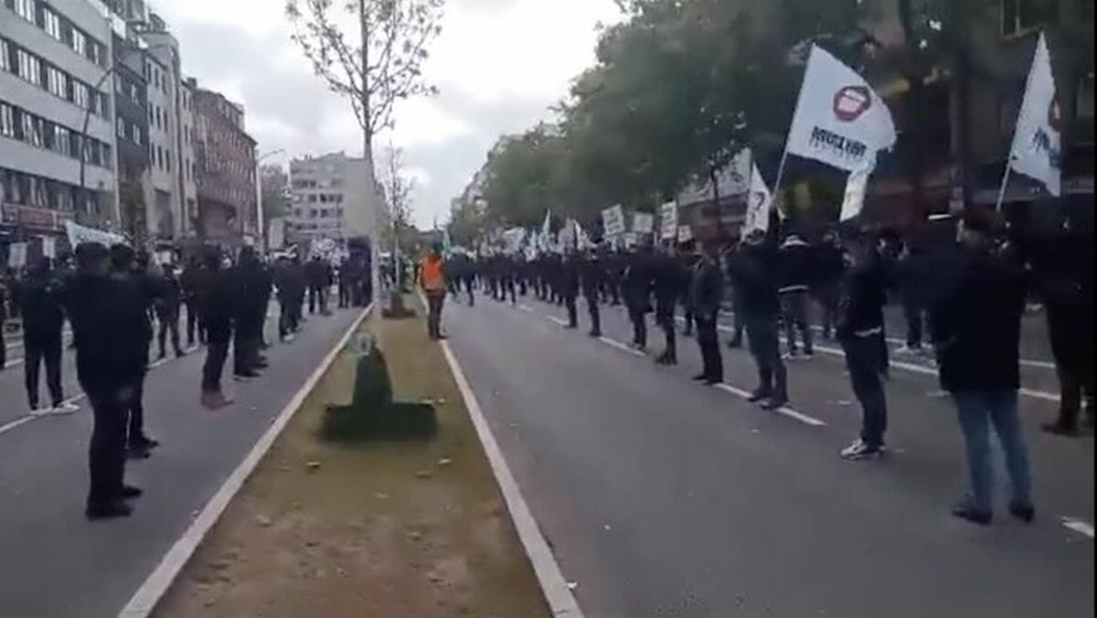 Antisemitsicher Aufmarsch der islamistsichen Organisation Hizb ut-Tahrir in Hamburg