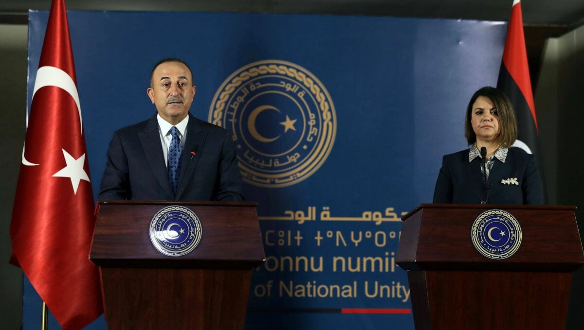 Streitpunkt Libyen: Der türkische Außenminister Cavusoglu zu Gast in Tripolis