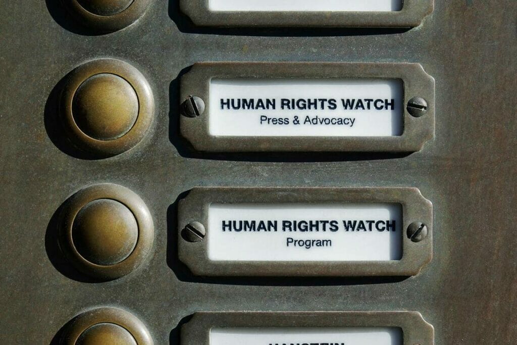 Sitz der deutschen Niederlassung von Human Rights Wath in Berlin. (© imago images/Steinach)