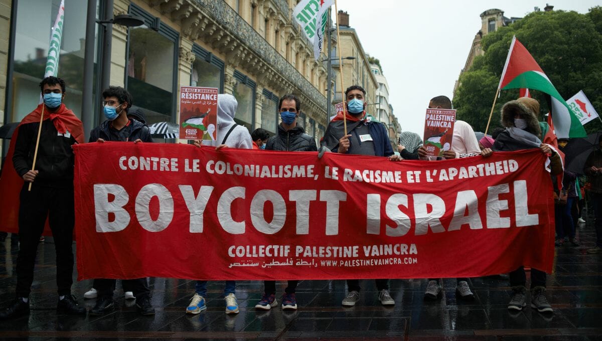 Demonstration der antisemitischen BDS-Bewegung