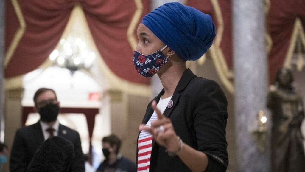 Die demokratische US-Abgeordnete Ilhan Omar