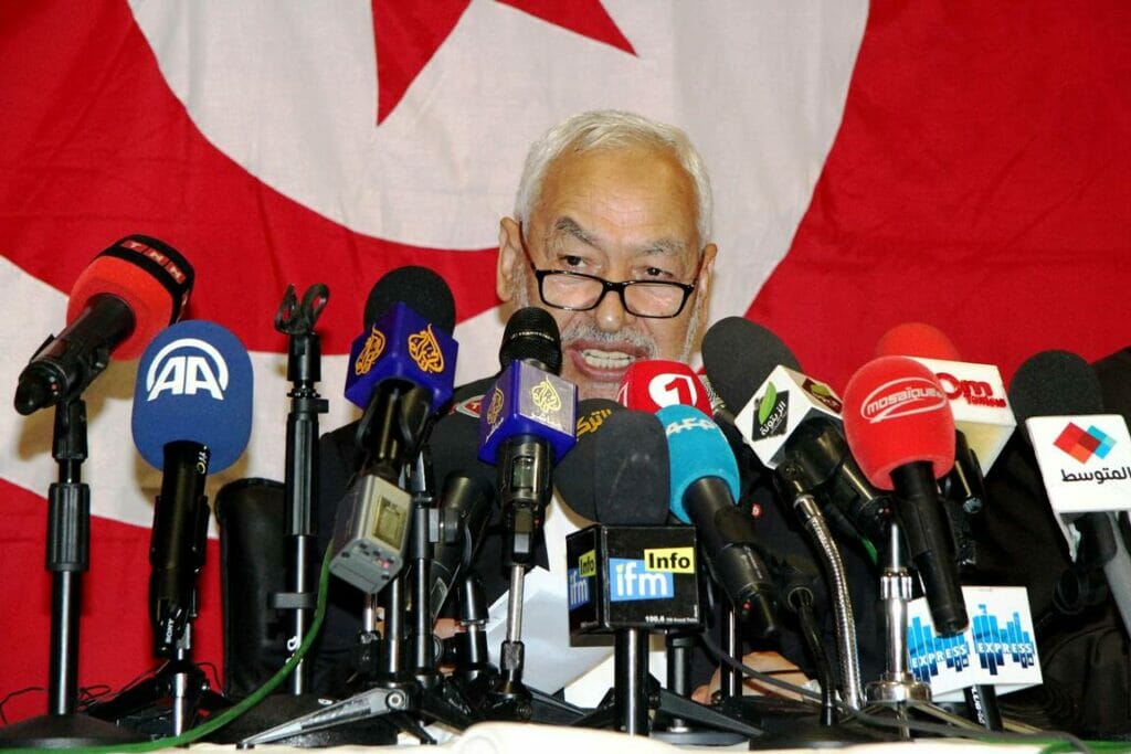 Rahed Ghannouchi, Anführer der islamistischen Ennahda-Partei in Tunesien. (© imago images/Yassine Mahjoub)