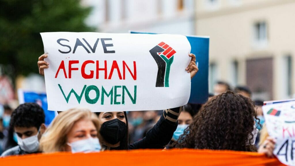 Solidaritätsdemonstration für Afghanistan