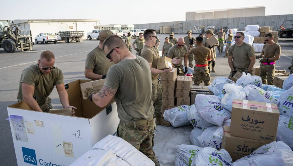 Die Luftbrücke der USA aus Afghanistan läuft über Al Dhafra Air Base bei Abu Dhabi,
