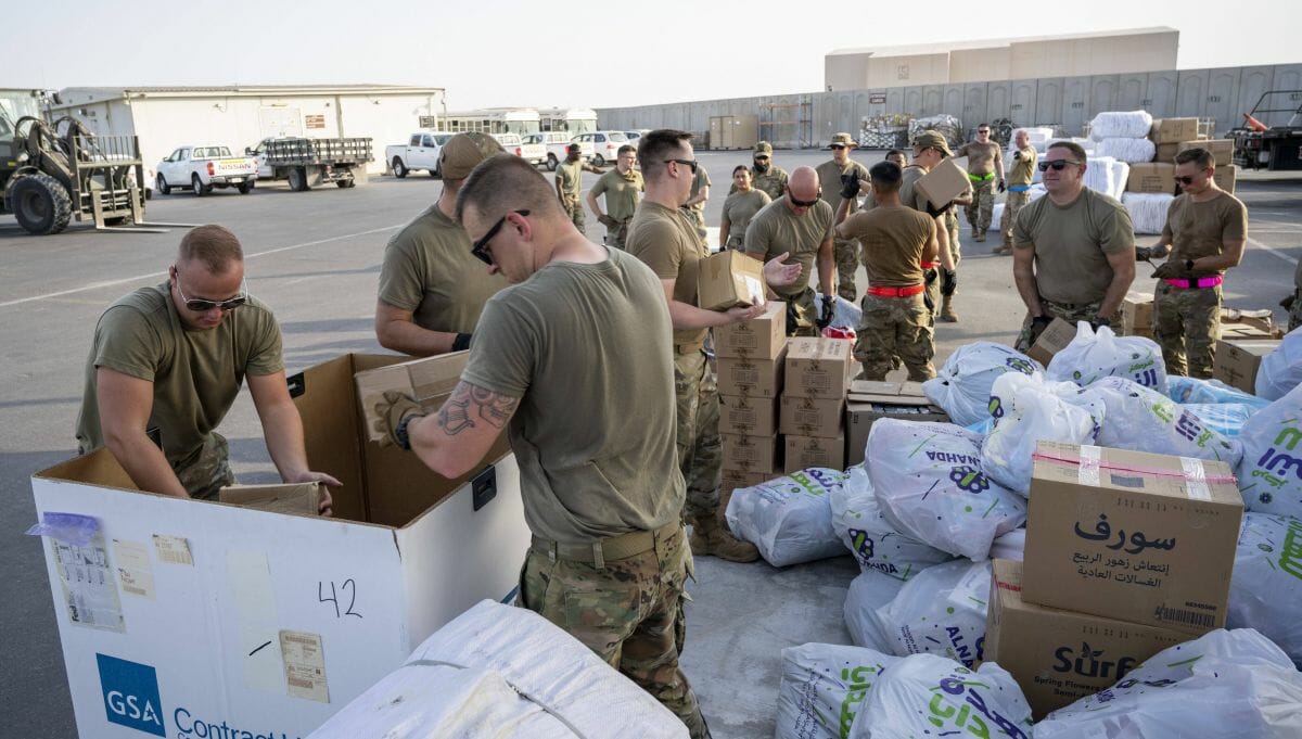 Die Luftbrücke der USA aus Afghanistan läuft über Al Dhafra Air Base bei Abu Dhabi,