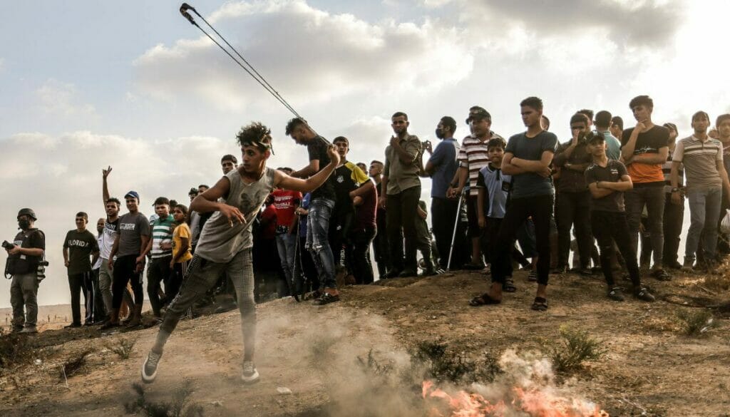 Bei gewaltsamen Ausschreitungen am Gaza-Grenzzau wurde auf israelische Soldaten geschossen