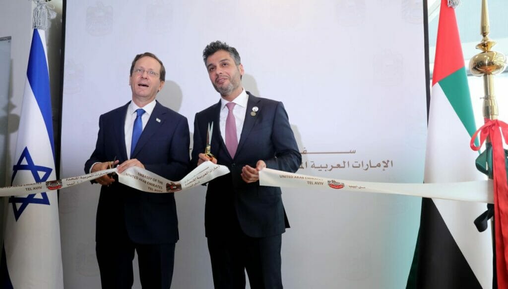 Eröffnung der Botschaft der Vereinigten Arabischen Emirate in Israel