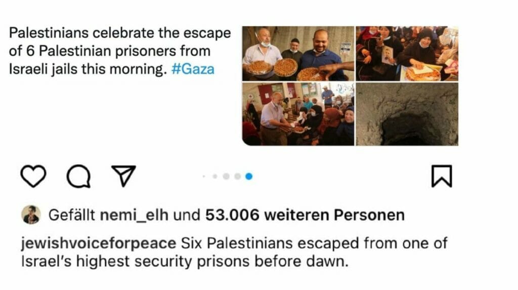 Ausbruch von Terroristen und Mördern gefeiert