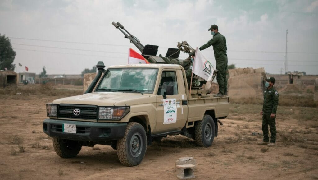 Pro-iranische Miliz der schiitischen Volksmobilisierungskräfte im Irak