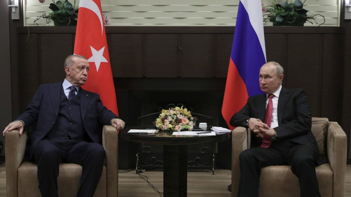 Putin und Erdogan bei ihrem Treffen in Sotchi